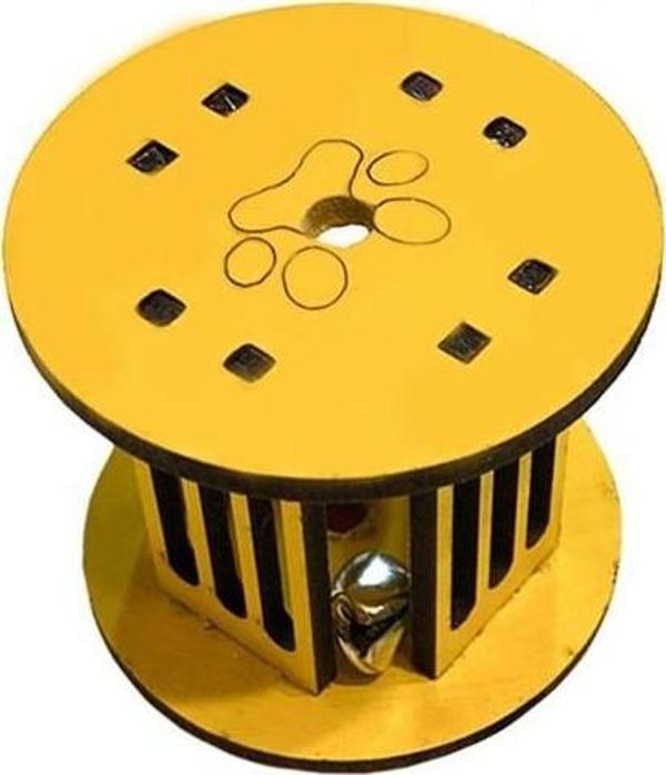 Mini Silindir Eğlenceli Renkli Sağlam Küçük Pati İzi Şekilli Kedi Oyuncağı  GO50609331080 - Image 1