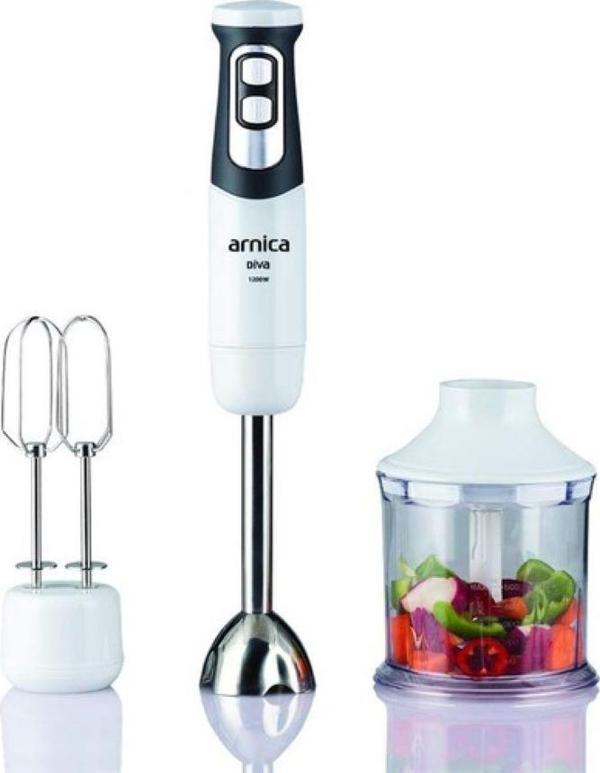 Arnica GH21590 Beyaz Diva El Blender Seti - Image 1