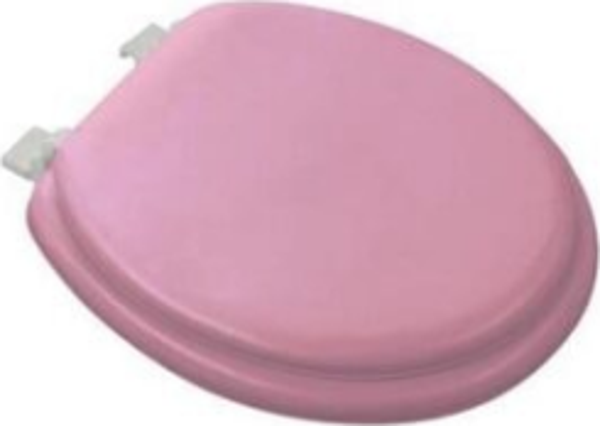 PEMBE YUMUŞAK KLOZET KAPAK BÜYÜK PUF 42x41 cm  GO50603626040 - Image 1