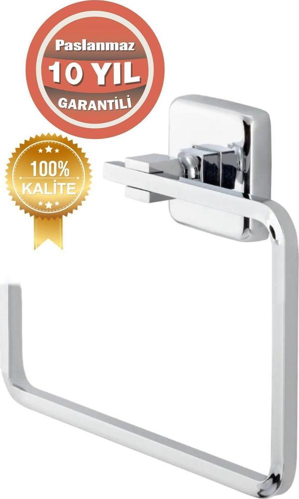 Çelik Banyo Paslanmaz Pirinç Kare Havluluk (10 Yıl Garantili) - Image 1