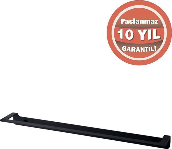 Çelik Banyo Paslanmaz Çelik Paris Mat Siyah 60Cm Havluluk - Image 1