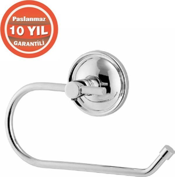 Çelik Banyo Paslanmaz Pirinç Bella Açık Tuvalet Kağıtlık ( 10 Yıl Garantili ) - Image 1