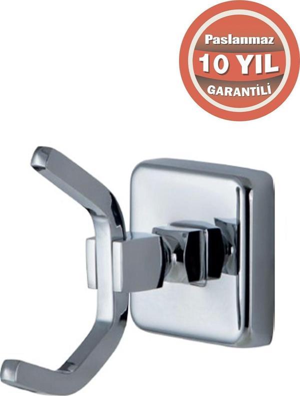 Çelik Banyo Paslanmaz Pirinç Kumru 1'Li Askılık Havluluk Banyo Askısı - Image 1