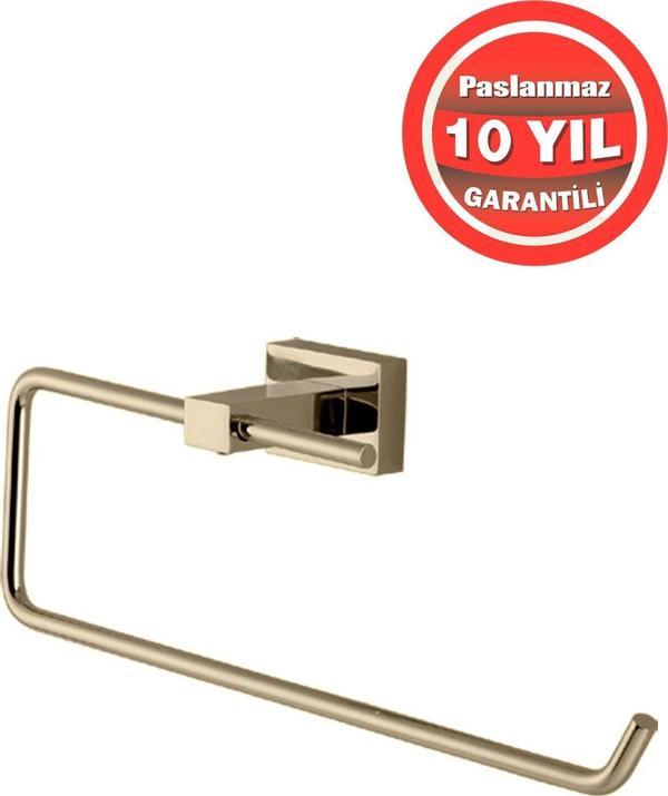 Çelik Banyo Paslanmaz Pirinç Kenzo Kağıt Havluluk Altın Gold - Image 1