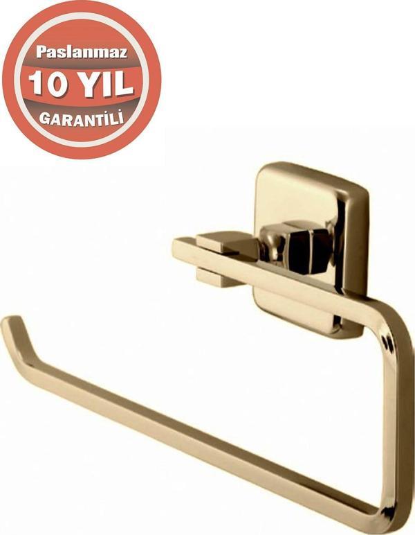 Çelik Banyo Paslanmaz Pirinç Kumru Açık Kağıt Havluluk Altın - Image 1