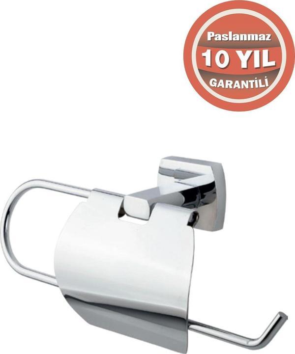 Çelik Banyo Paslanmaz Pirinç Milano Geniş Kapaklı Kağıt Havluluk - Image 1