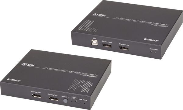 USB DisplayPort Dual View HDBaseT™ 2.0 KVM (Keyboard/Video Monitor/Mouse) Mesafe Uzatma Cihazı (4K@100m Tek Ekran için)&lt;br&gt;
USB DisplayPort Dual View HDBaseT™ 2.0 KVM Extender (4K@100m for Singl - Image 1