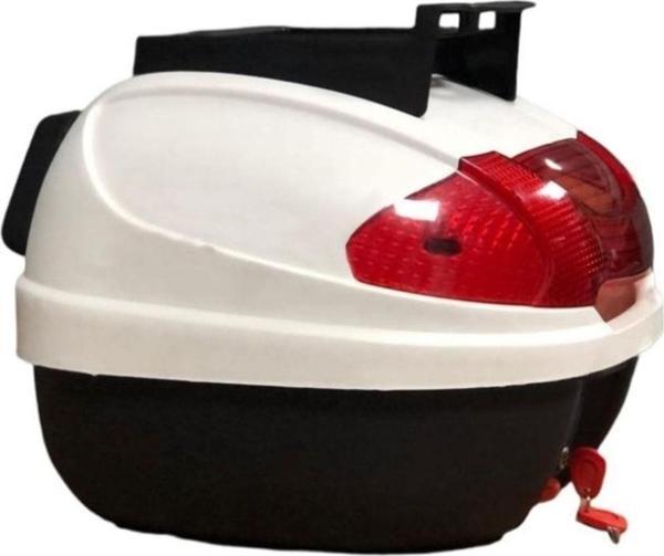 Arwic Motosiklet Arka Çanta Kargo Tipi Sırt Dayamalı 32Lt Beyaz - Image 1