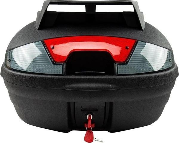 Arwic Motosiklet Arka Çanta Topcase 46 Lt Siyah Sırt Dayamalı - Image 1
