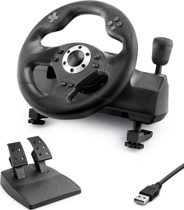 Oyuncu Direksiyon Seti 270° 7In1 Ps4/Ps3/Ps2/Pc/Xbox/Nıntendo/Androıd Siyah VW9828 - Image 1