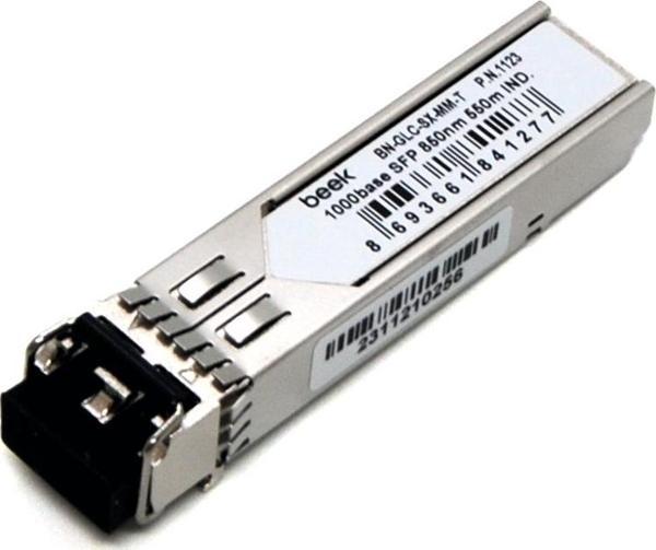 Beek 1000Base-SX (LC/550m/850nm/Multi-Mode) SFP Modül, 1.25Gb/s, Cisco, Juniper uyumlu, endüstriyel tip&lt;br&gt;
Beek 1000base SFP 850nm 550m Industrial - Image 1