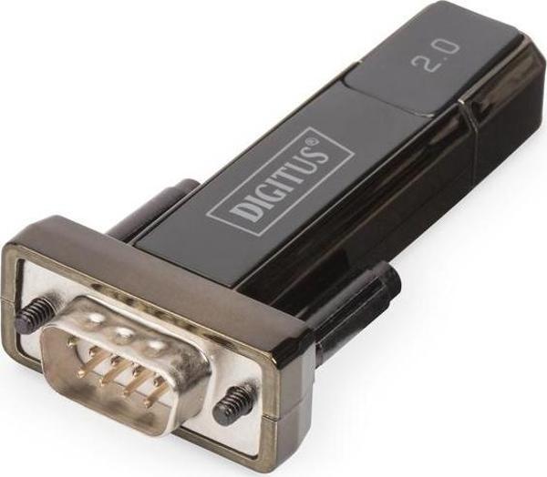 Digitus USB 2.0  RS232 (Seri) Çevirici, USB A erkek - DB9 erkek, USB uzatma kablosu dahil - Image 1