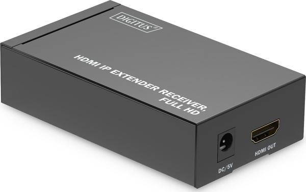 Digitus HDMI IP Sinyal Uzatma Cihazı, Alıcı (Receiver) Birim, DS-55517 Model Verici (Transmitter) Birim ile birlikte kullanılır (haricen temin edilir)&lt;br&gt;
Digitus HDMI IP Video Extender, Receive - Image 1