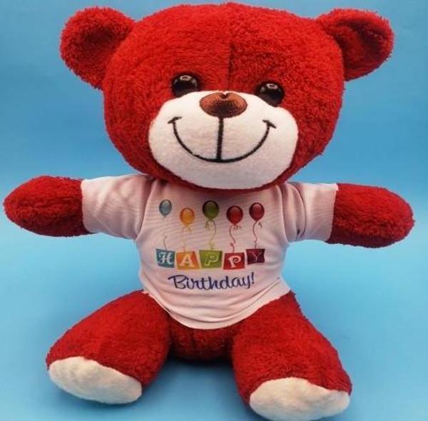 Happy Birthday Peluş Kırmızı Ayı - Image 1