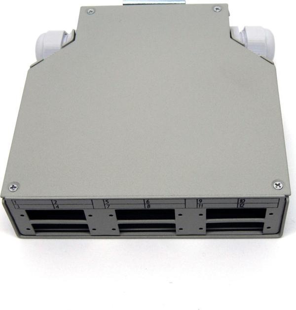 Beek DIN-Ray için Sonlandırma Kutusu, 6 x SC/Duplex Coupler için (Fiber coupler ve pigtail haricen temin edilir)&lt;br&gt;
Beek Din Rail Distribution Box for 6x SC/DX Couplers (Fiber couplers and pigt - Image 1