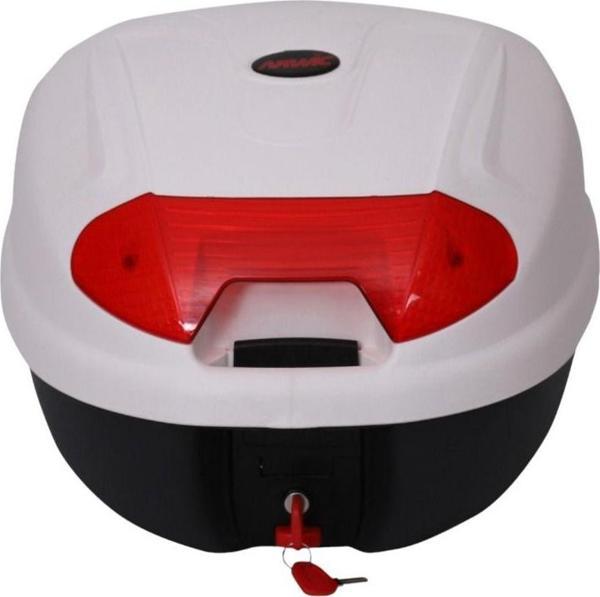 Arwic Motosiklet Çantası Arka Motosiklet Bagajı Cv32 Beyaz - Image 1