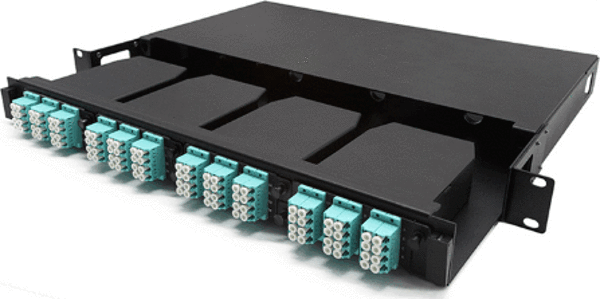 BN-19FPMPO-4 Panel için MPO Kaset OM3; 2 x MPO Adaptör, 12xLC Dublex Adaptör, 2 x 6LC Duplex OM3 MPO Bağlantı Kablosu Dahil (4 port BN-19FPMPO-4 model MPO Boş Patch Panel haricen temin edilmelidir) - Image 1