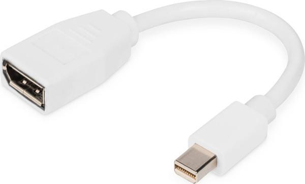 Digitus DisplayPort Adaptörü, mini DP Erkek &lt;-&gt; DP Dişi, 0.15 metre , DP 1.2 uyumlu&lt;br&gt;
Digitus DisplayPort Adapter, mini DP - DP M/F, 0.15m, DP 1.2 conform - Image 1