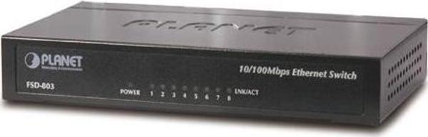 Yönetilemeyen Switch (Unmanaged Switch)&lt;br&gt;
8-Port 10/100Base-T - Image 1