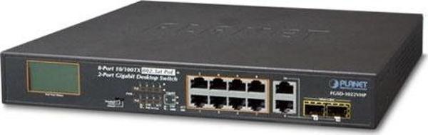 Yönetilemeyen Masaüstü Tip Switch (Unmanaged Desktop Switch)&lt;br&gt;
8-Port 10/100TX 802.3at/af PoE+ Injector Port (Port başına 30.8 watt) (PoE Güç Bütçesi maks. 120 Watt)&lt;br&gt;
2-Port 10/100/10 - Image 1