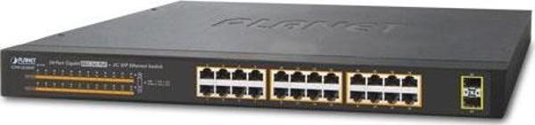 Yönetilemeyen Switch (Unmanaged Switch) &lt;br&gt;
24-Port 10/100/1000T 802.3at/af PoE+ Injector (Port başına 30.8 watt) (PoE Güç Bütçesi maks. 220 watt)&lt;br&gt;
2 x 1000Base-X mini-GBIC/SFP yuva - Image 1