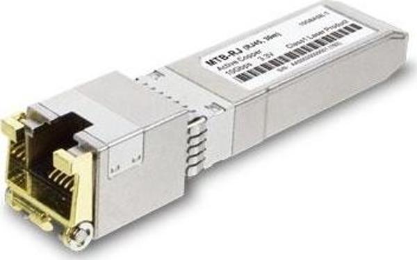 1-Port 10GBASE-T SFP+ Bakır Fiber Optik Modül - 30 metre&lt;br&gt;
1-Port 10GBASE-T SFP+ Copper Fiber Optic Module - 30m - Image 1