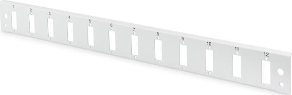 Digitus DN-96200-QL Sürgülü Boş Fiber Optik Sonlandırma Kutusu için Önpanel, Kilit Mekanizmalı, 12 x SC Duplex SC Simplex, E2000 Simplex Dikey, 1U, Vernikli Çelik Sac, Gri Renk (RAL 7035)&lt;br&gt;
Di - Image 1