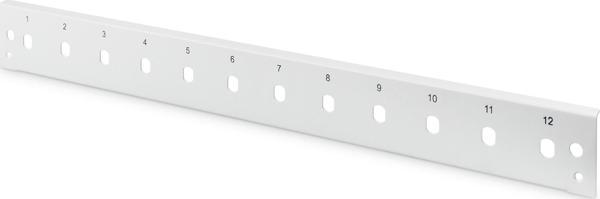 Digitus DN-96200-QL Sürgülü Boş Fiber Optik Sonlandırma Kutusu için Önpanel, Kilit Mekanizmalı, 12 x ST Simplex, 1U&lt;br&gt;
Digitus Fiber Optic Splice Box Front Panel, quick lock, 12 x ST Simplex, 1 - Image 1