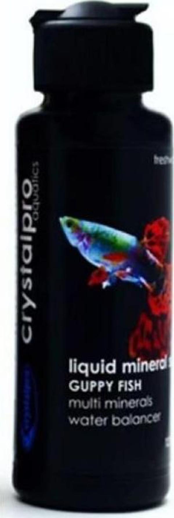 CrystalPro Guppy Minerals Lepistesler İçin Mineral Su Düzenleyici 125 ml - Image 1