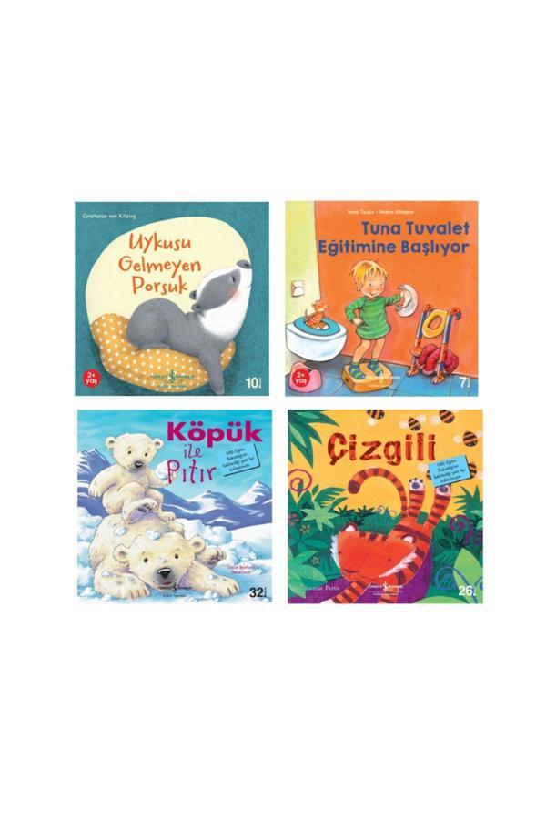 Uykusu Gelmeyen Porsuk & Köpük İle Pıtır & Tuna Tuvalet Eğitimine Başlıyor & Çizgili - İş Bankası Kültür Yayınları - Image 1