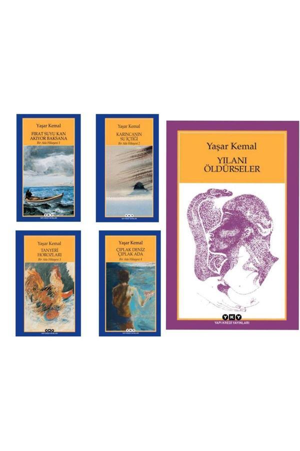 Bir Ada Hİkayesi 4 Kitap Takım - Yılanı Öldürseler Yaşar Kemal - Yapı Kredi Yayınları - Image 1