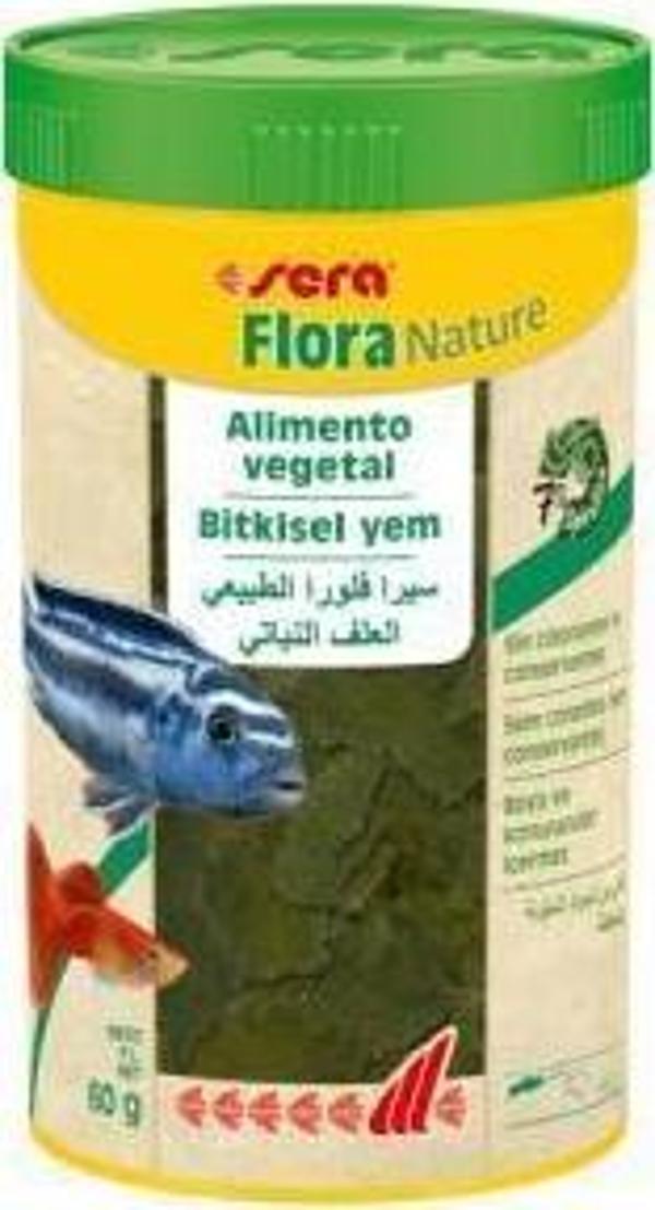 Sera Flora Nature Bitkisel Pul Balık Yemi 100 ml 22gr - Image 1