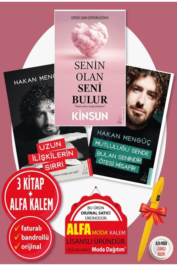 Senin Olan Seni Bulur / KİNSUN + Mutluluğu Sende + Uzun İlişkilerin Sırrı / HAKAN MENGÜÇ 3 Kitap Set - Destek Yayınları - Image 1