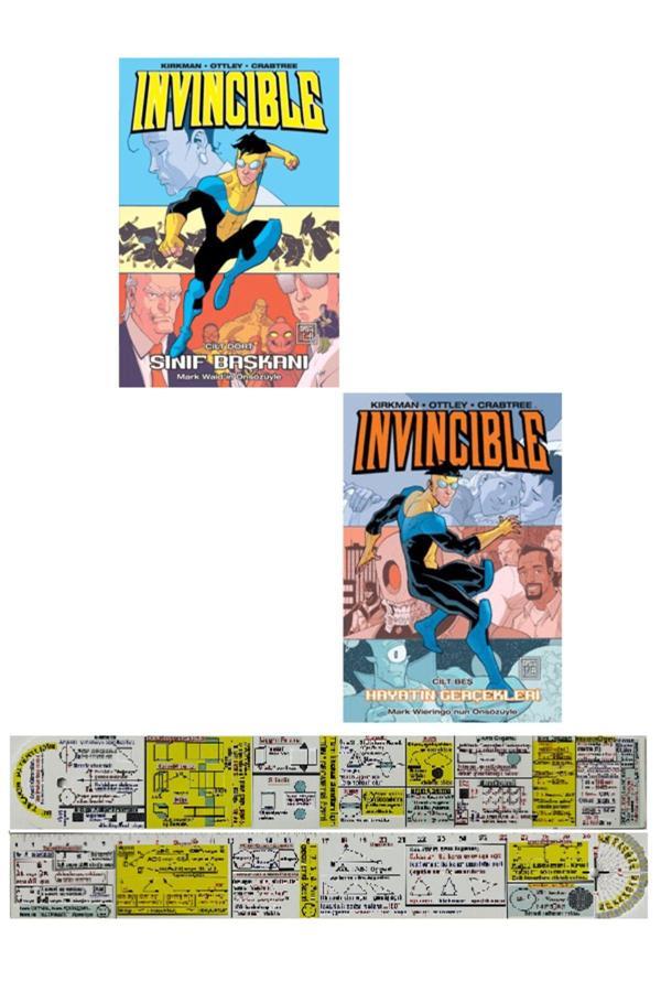 Invincible 4-5. Ciltler Çizgi Roman Seti + Mat. Öğreten Cetvel - Destek Yayınları - Image 1
