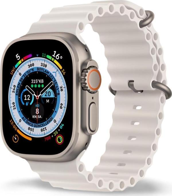 Cosmostech Akıllı Saat Watch için Uyumlu 42MM 44MM 45MM 49MM 1/2/3/4/5/6/se/7/8/ultra Akıllı Saat Silikon Kordon ve Kayı - Image 1