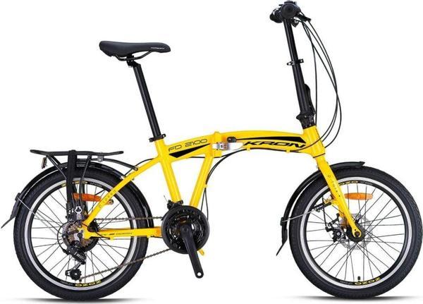 Kron Fd 2100 - 20'' Mtb - 21 Vites - [Mekanik Diskli Modeldir] - Sarı-Siyah (Alm Bagaj/Pvc Çamurluk) - Image 1