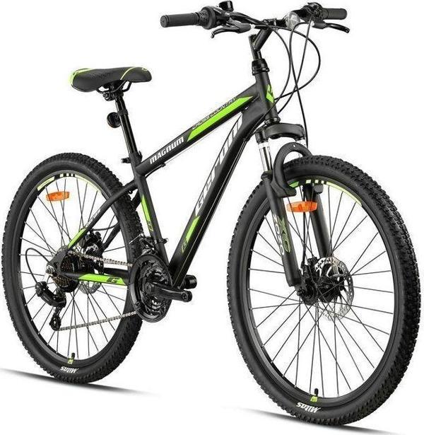 Geroni Magnum 26 Jant 21 Vites Mekanik Disk Fren Dağ Bisikleti Siyah Yeşil - Image 1