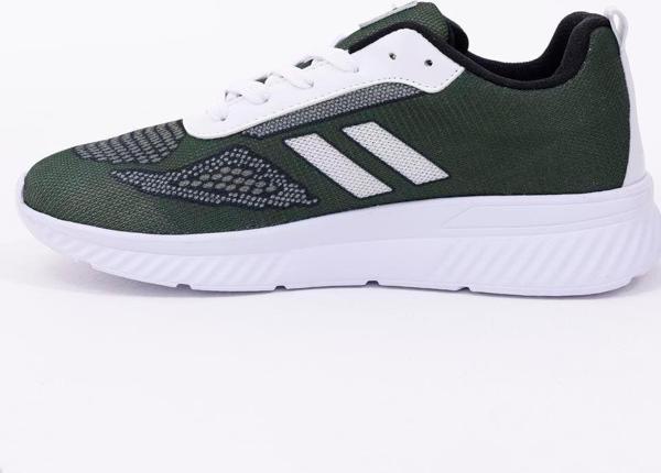 Dijital Baskılı Unisex Yeşil Sneaker - Beyaz Desenli Günlük Ayakkabı - Image 1