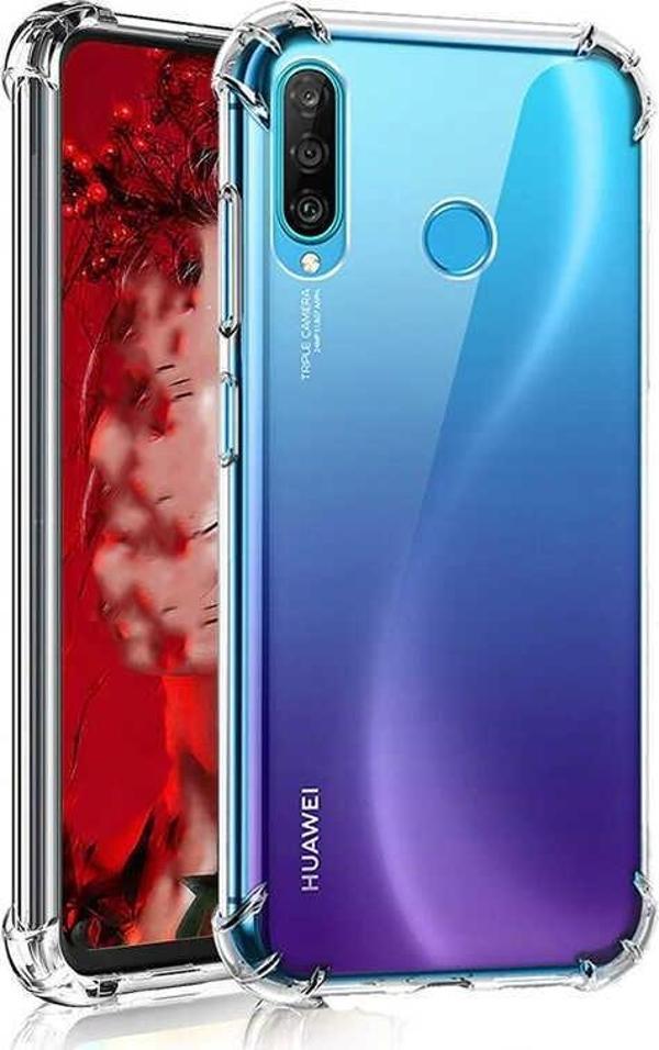 Huawei P40 Lite E Uyumlu Darbe Önleyici Sararmaya Dayanıklı Airbag Korumalı Ultra Slim TPU Şeffaf Silikon Kılıf - Image 1
