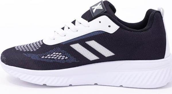 Dijital Baskılı Unisex Lacivert Sneaker - Beyaz Desenli Günlük Ayakkabı - Image 1