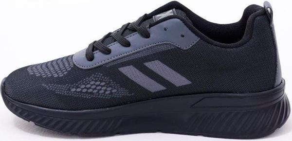 Dijital Baskılı Unisex Siyah Sneaker - Füme Desenli Günlük Ayakkabı - Image 1