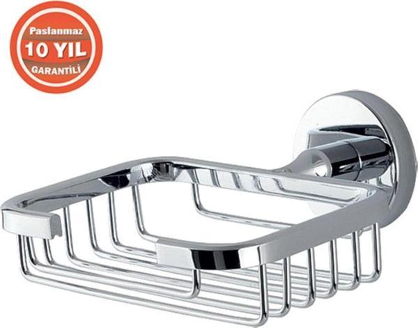 Çelik Banyo Montajlı Tel Sabunluk 10 Yıl Garantili Paslanmaz Pirinç - Image 1