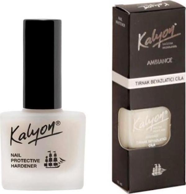 Kalyon Tırnak Beyazlatıcı Cila 11 Ml + Tırnak Sertleştirici 2'li Set - Image 1