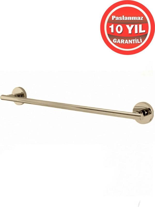 Çelik Banyo Paslanmaz Pirinç Flora 50 Cm Uzun Havluluk Altın Gold - Image 1