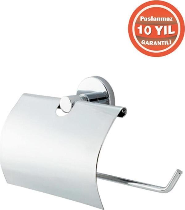 Çelik Banyo Paslanmaz Pirinç Flora Kağıt Havluluk Kapaklı - Image 1