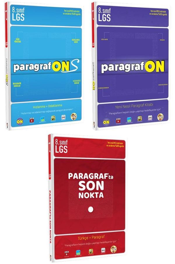 Tonguç Akademi ParagrafON + ParagrafONS + Paragrafta Son Nokta - LGS Paragraf Soru Bankası Seti - Tonguç Akademi - Image 1
