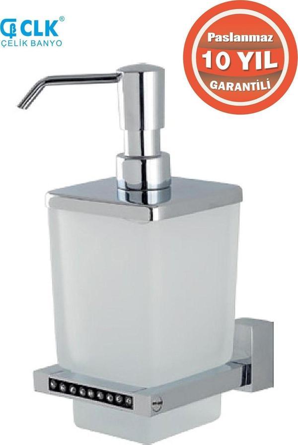 Çelik Banyo Paslanmaz Pirinç Swwor Montajlı Sıvı Sabunluk - Image 1