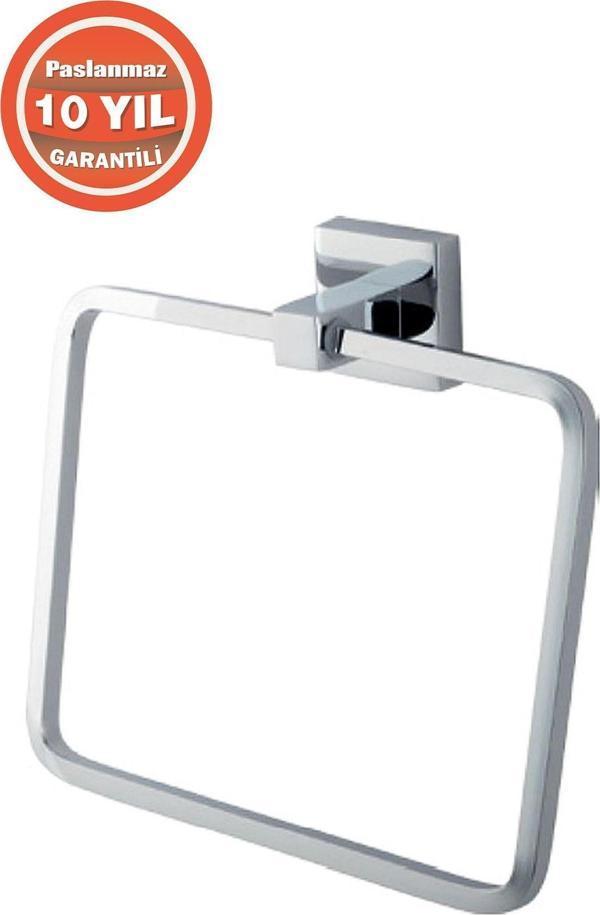 Çelik Banyo Paslanmaz Pirinç Tamay Kare Havluluk - Image 1