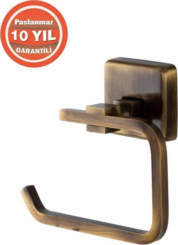 Çelik Banyo Paslanmaz Pirinç Kumru Tuvalet Kağıtlık Bronz Antik - Image 1