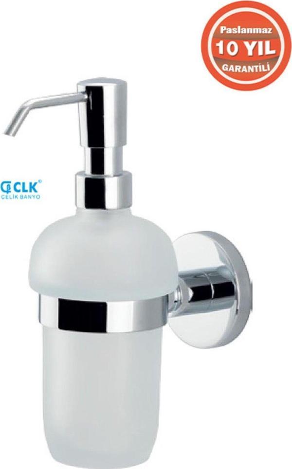 Çelik Banyo Paslanmaz Komle Pirinç Flora Montajlı Sıvı Sabunluk - Image 1